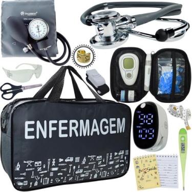 Imagem de Kit Enfermagem Premium Basico - Love Saude, GRAFITE ENFERMAGEM INCOTER