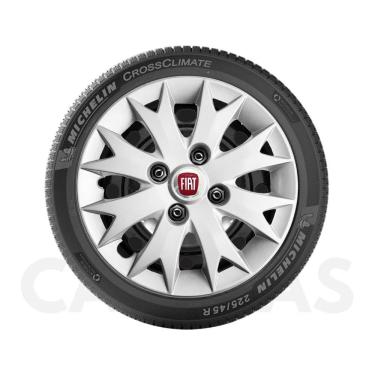 Imagem de Kit 4X Calota Fiat Uno Palio Siena Aro 13 Com Emblema 158Cb