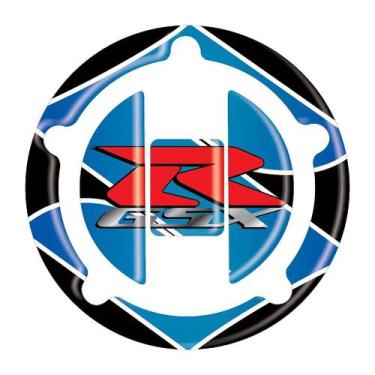 Imagem de Adesivo GSX-750F Compatível Tank Pad Bocal Resinado - Protetor Adesivo