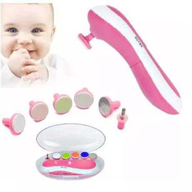 Imagem de Aparador De Unhas Cortador Elétrico Baby Recém Nascido Rosa - DropJT