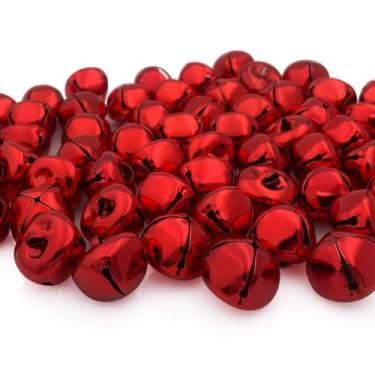 Imagem de Metal Craft Bells Cllootve 25 mm 60 unidades em vermelho brilhante