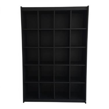 Imagem de Estante Colmeia Organizadora Lojas E Comércios 100% Mdf Preto - Suprema Móveis