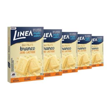 Imagem de Chocolate Linea Zero Açúcar 5 De 30G Branco Zero Lactose