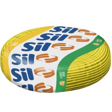 Imagem de Cabo Flexsil De Cobre 4mm 750 Volts Amarelo Com 100 Metros - Am - Sil Cabo Flexivel Ama...