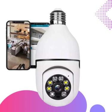 Imagem de Camera Lampada Ip 360 Giratoria Wifi Panoramica Envio Já - Camera, Gir