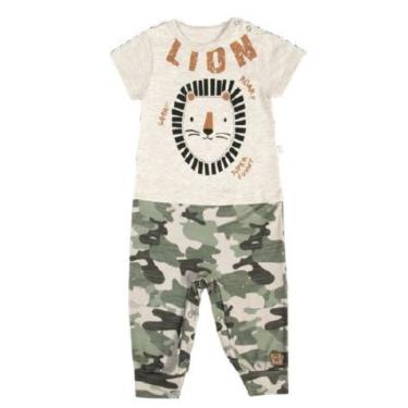 Imagem de Macacão Longo Bebê Menino Lion Mescla - Hug