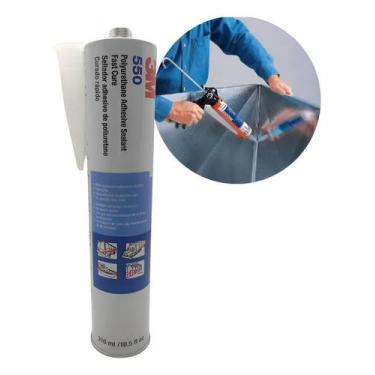 Imagem de Cola Silicone Selante 3m Cinza Forte P/ Vidro Fachada Pesada