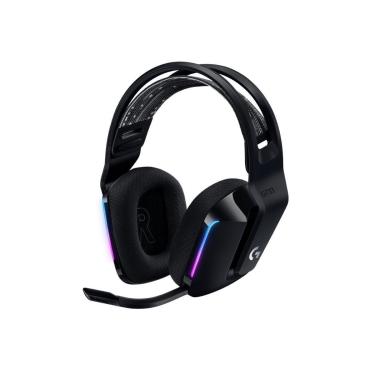 Imagem de Headset Gamer sem Fio Logitech G733 7.1 Dolby Sorround G HUB Drivers Pro-G 40mm RGB Preto 981-000863-Unissex
