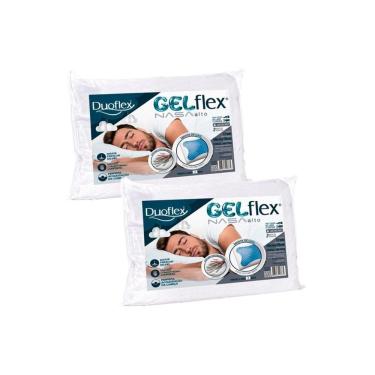 Imagem de Travesseiro Viscoelástico Gel Nasa Gn1100 C/ Capa Percal 200 Fios Kit C/ 2 Un (50x70) - Duo