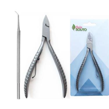 Imagem de Alicate de Corte Unha espicula com desencravador der unha - Cheiro SOu