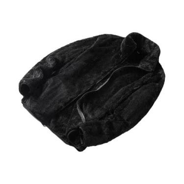 Imagem de Jaqueta Feminina De Manga Longa Com Forro De Fleece Grosso, Gola Alta,