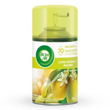 Imagem de Bom Ar Aromatizador de Ambiente Automático Aerossol Freshmatic Limão Siciliano e Baunilha Refil 250ml