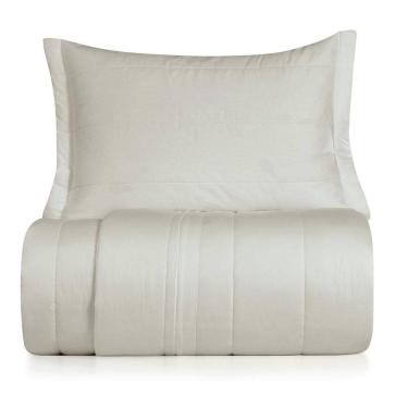 Imagem de Jogo de Colcha Solteiro 2 Peças Altenburg Algodão Lux 200 Fios  Cinza Inspiração