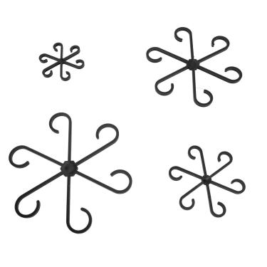 Imagem de Conjunto de 4 peças de suporte de caule de planta, suportes de haste de escalada de plástico, clipes de plantas reutilizáveis, clipes de videira para escalada em jardins domésticos e estufas (preto)