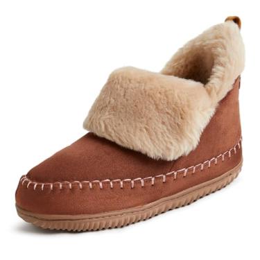 Imagem de Dearfoams Pantufa feminina Moritz aconchegante para uso interno e externo, Solo para Vaso, 11-12