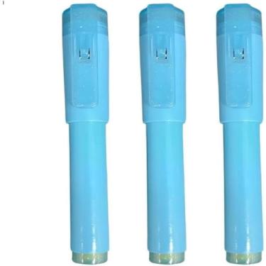 Imagem de Kit com 3 Canetas Detectoras de Dinheiro Falso com Luz Negra – Caneta Verificadora de Notas e Documentos – Teste de Autenticidade Rápido e Eficiente