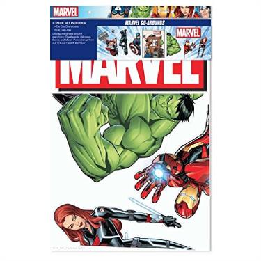 Imagem de Eureka Decoração de sala de aula para professores dos Vingadores Marvel de volta às aulas, 45,7 cm x 0,3 cm x 71 cm, 1 peça, Modelo: 842661