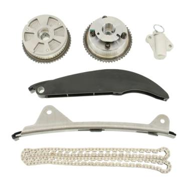 Imagem de Kit de corrente de distribuição com rodas dentadas de eixo de cames VVT 243502E700 243702E020 Substituição para Hyundai Elantra Kona Veloster 2017-2021, para Kia Forte 2.0L 2017-2022 - Substitua
