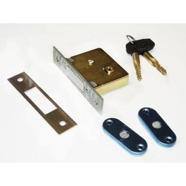 Imagem de Fechadura Tetra Auxiliar Supertrava Quadrichave 35mm Inox 920 Lockwell