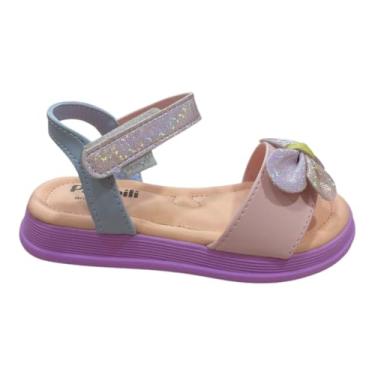 Imagem de Sandália Infantil Feminina Sand Flower com Brilho Colorida (Colorida, BR, Criança de 4 a 8 anos, Numérico, P, 28)