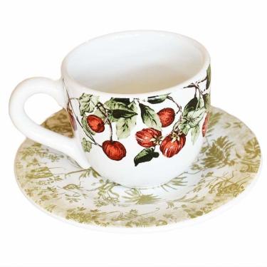 Imagem de Xícara Café Com Pires Reto Jungle Cerâmica Scalla 100ml