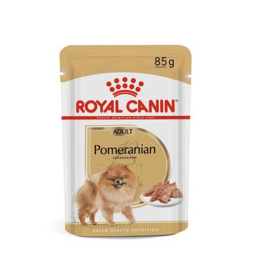 Imagem de Ração Úmida Sachê Pomeranian para Cães Adultos da Raça Lulu da Pomerânia Royal Canin 85 g