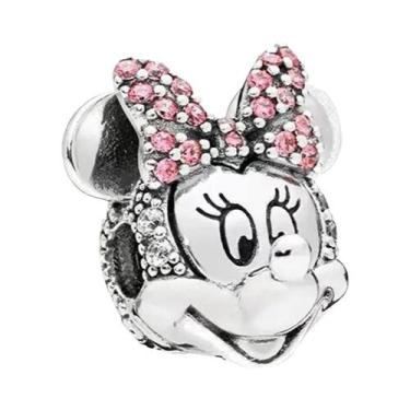 Imagem de Charm De Prata Esterlina 925 Da Disney Para Pulseira Mickey Minnie, Be