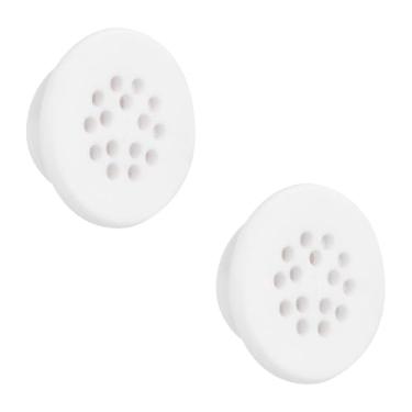 Imagem de UFURMATE Tampa de transbordamento de pia de banheiro de malha de silicone, 2 peças, capa de drenagem universal para pia de cozinha, tampas de drenagem de acabamento de bacia redonda inseridas no