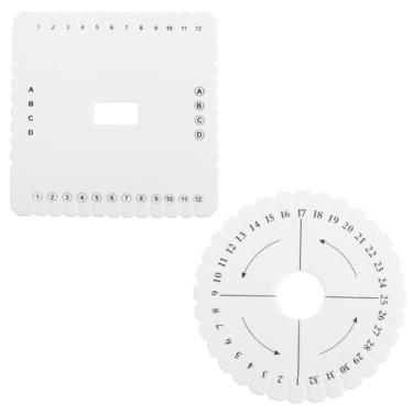Imagem de ARTIBETTER Conjunto de 2 peças de ferramentas de tecelagem para fazer pulseiras, faça você mesmo, disco trançado, kit de artesanato para tecelagem artesanal