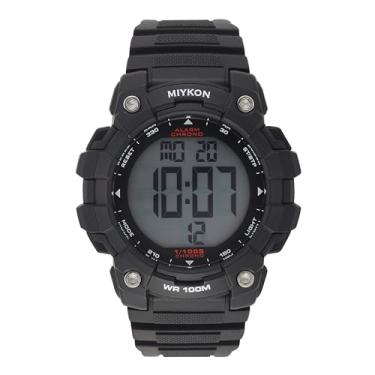 Imagem de Miykon Relógios militares masculinos – Relógio tático com tela grande construído com resina à prova de choque, relógio esportivo digital à prova d'água 100 m – superiluminador, cronômetro, alarme