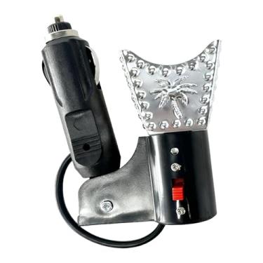 Imagem de Generic Queimador de incenso para carro, porta-incenso para veículo, dispositivo decorativo, difusor de incenso, difusor de aroma para carro em, Prata