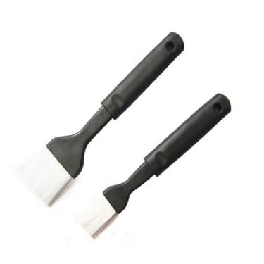 Imagem de 2 pincéis de silicone para pastelaria, resistente ao calor, para óleo, molho, assar, churrasco e churrasqueira, livre de BPA, lavável na lava-louças
