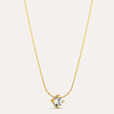 Imagem de Colar Ponto De Luz Banho Ouro 18k