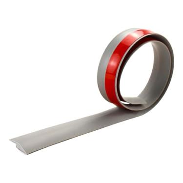 Imagem de Baoblaze Fita de vedação para juntas de pisos de 2 m, fita de borda para pisos de madeira, de borda para carpetes, revestimento de de porta impermeável, Cinza