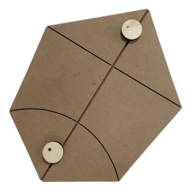 Imagem de Gabarito De Madeira Para Pipa Batatinha Roncadeira 50 Cm - Fabricação 