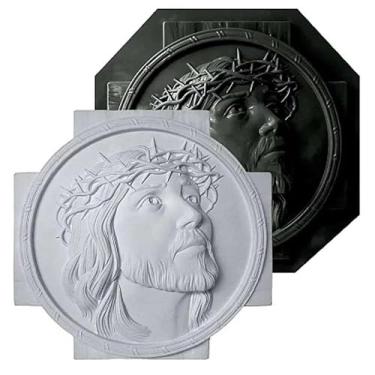 Imagem de Molde Forma ABS Quadro Jesus Cristo 41x41cm Gesso Cd908