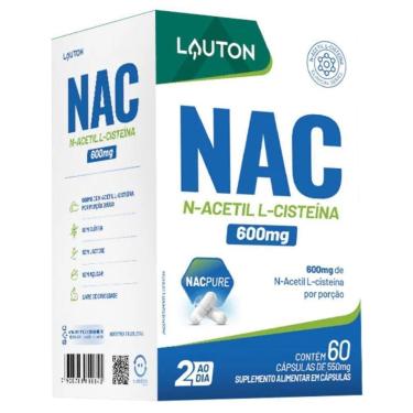 Imagem de Nac N Acetil L Cisteina 600Mg 60Caps - Lauton-Unissex