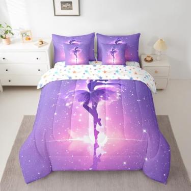 Imagem de Feelyou Conjunto de cama king para dançarina, bailarina, 7 peças, princesa, sonhadora, 7 peças, 7 peças