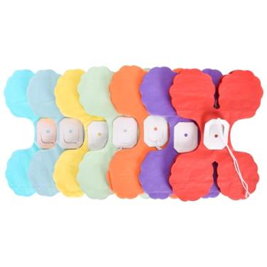 Imagem de 7 peças de guirlanda multicolorida de trevo de quatro folhas, guirlanda decorativa de papel pendurada, serpentinas reutilizáveis para festa, aniversário, formatura, Natal