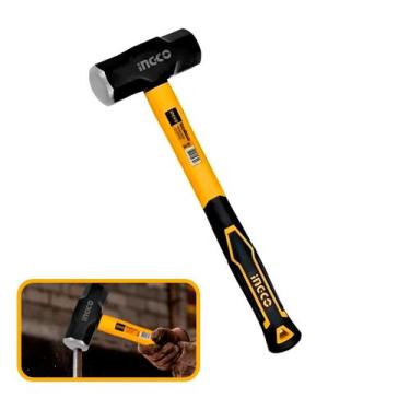 Imagem de Marreta Oitavada 1000G Ingco 320Mm Cabo De Fibra Emborrachado Aço Carb