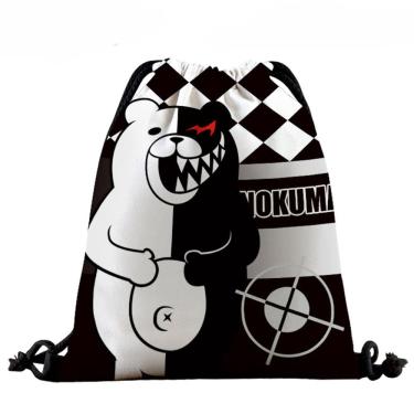 Imagem de Mochila com cordão Danganronpass Anime com impressão 3D, bolsa de ginástica