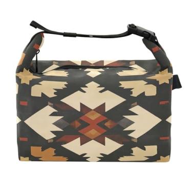 Imagem de STAYTOP Lancheira mexicana estilo nativo americano com fivela de alça, lancheira isolada para meninos e meninas, lancheira térmica para trabalho escolar
