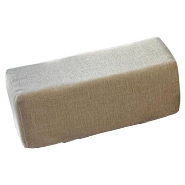 Imagem de Ｂｅｓｇａ Almofada de espuma para apoio de braço de cadeira, universal e prática, substitui o apoio de braço profissional, suporte de cotovelo e de braço, Bege