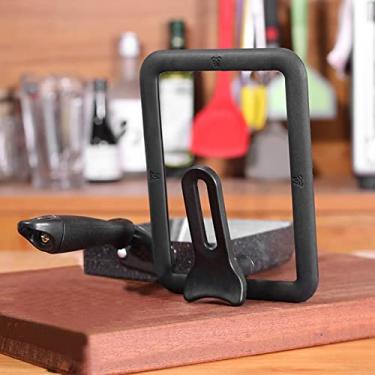 Imagem de Cryfokt Tampa de Vidro Retangular de Materiais Premium, Espessada, Visível, para Freezer, Geladeira, Vidro Preto (13 * 18cm)