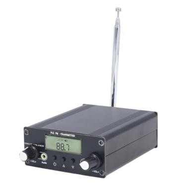 Imagem de Alomejor Transmissor Estéreo FM, Transmissor de Transmissão de 0,5W Com Síntese de PLL 76-108MHz, de Liga de Alumínio DC12V para Eventos Ao Ar Livre para Igrejas