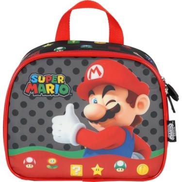 Imagem de Lancheira Térmica, Luxcel, Super Mario Bros, Mão e Costa, Preta