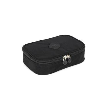 Imagem de Estojo box escolar infantil juvenil adv et50132av luxcel, PRETO