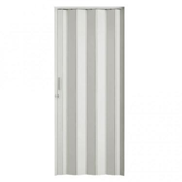 Imagem de Porta Sanfonada Pvc Trinco Bcf Branco