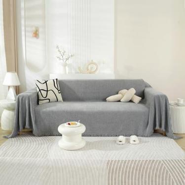 Imagem de Cobertor de chenille para sofás e cadeiras – Capas antiderrapantes para sofá, cobertor multiuso, toalha de sofá, decoração aconchegante