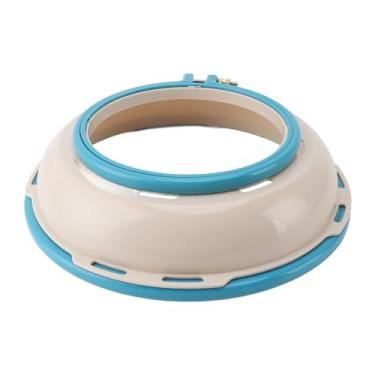 Imagem de Bastidor de bordado MUNEFE, moldura de agulha de punção dupla face, moldura de bastidor de agulha de punção dupla face para acolchoamento de ponto cruz (16,5 cm 25 cm) (Lake Blue)